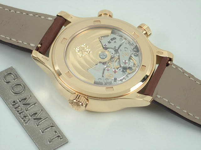 パテックフィリップ カラトラバ Ref.7234R-001 ブラウンソレイユ文字盤 未使用 pilot-traveltime-4