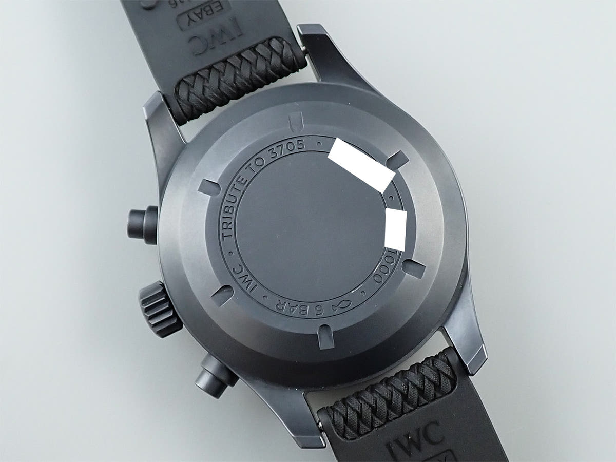 IWC パイロットウォッチ クロノグラフ トリビュート・トゥ・3705 Ref.IW387905 ブラック文字盤 極美品 2S7HZUH6