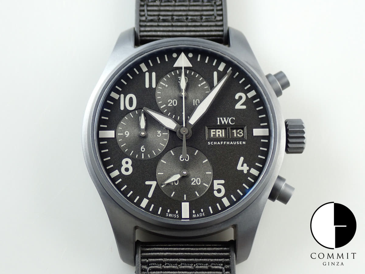 IWC パイロット ウォッチ クロノグラフ トップガン セラタニウム Ref.IW388106 ブラック文字盤 未使用 P25A9J58