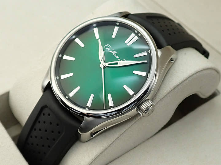 H.モーザー パイオニアセンターセコンド Ref.3200-1202 コズミックグリーン文字盤 中古 13UFWCC4