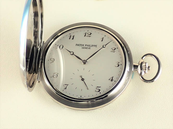 パテックフィリップ ポケットウォッチ Ref.980G-010 シルバーオパーリン文字盤 未使用 pocketwatch