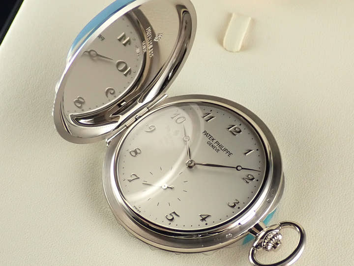 パテックフィリップ ポケットウォッチ Ref.980G-010 シルバーオパーリン文字盤 未使用 pocketwatch