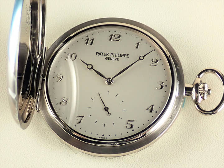 パテックフィリップ ポケットウォッチ Ref.980G-010 シルバーオパーリン文字盤 未使用 pocketwatch