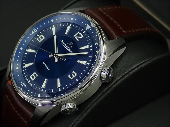 ジャガールクルト ポラリス オートマティック Ref.Q9008480 ブルー文字盤 美品 U2X9501P