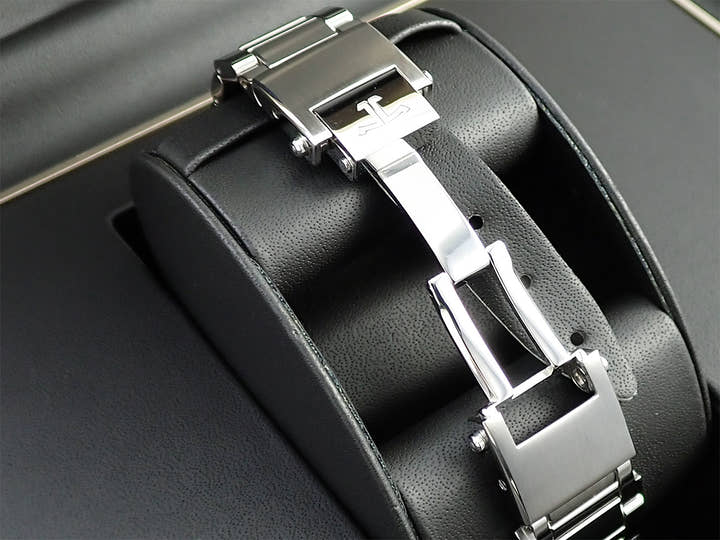 ジャガールクルト ポラリス クロノグラフ Ref.Q9028471 黒文字盤 美品 LJ1238R2