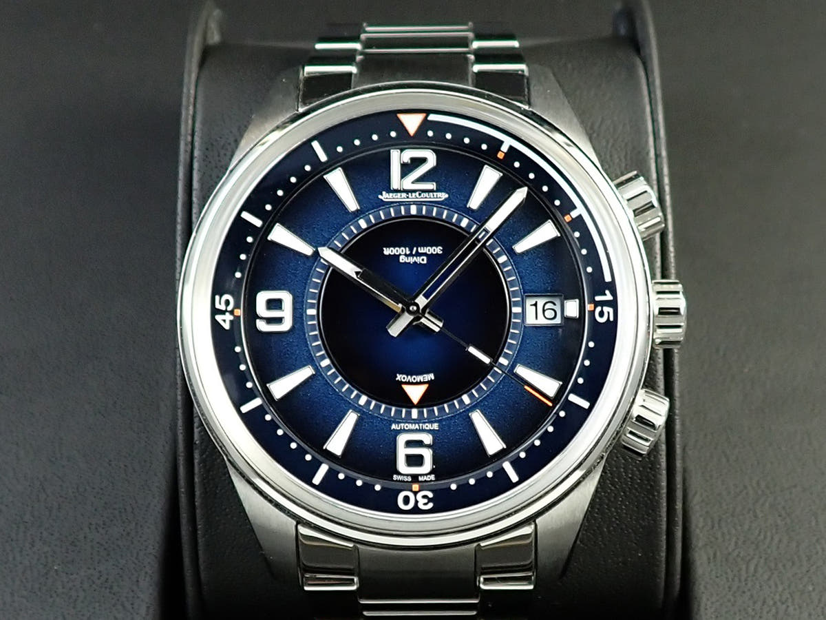 ジャガールクルト ポラリス マリナー メモボックス Ref.Q9038180 ブルー文字盤 美品 C0U62CMJ