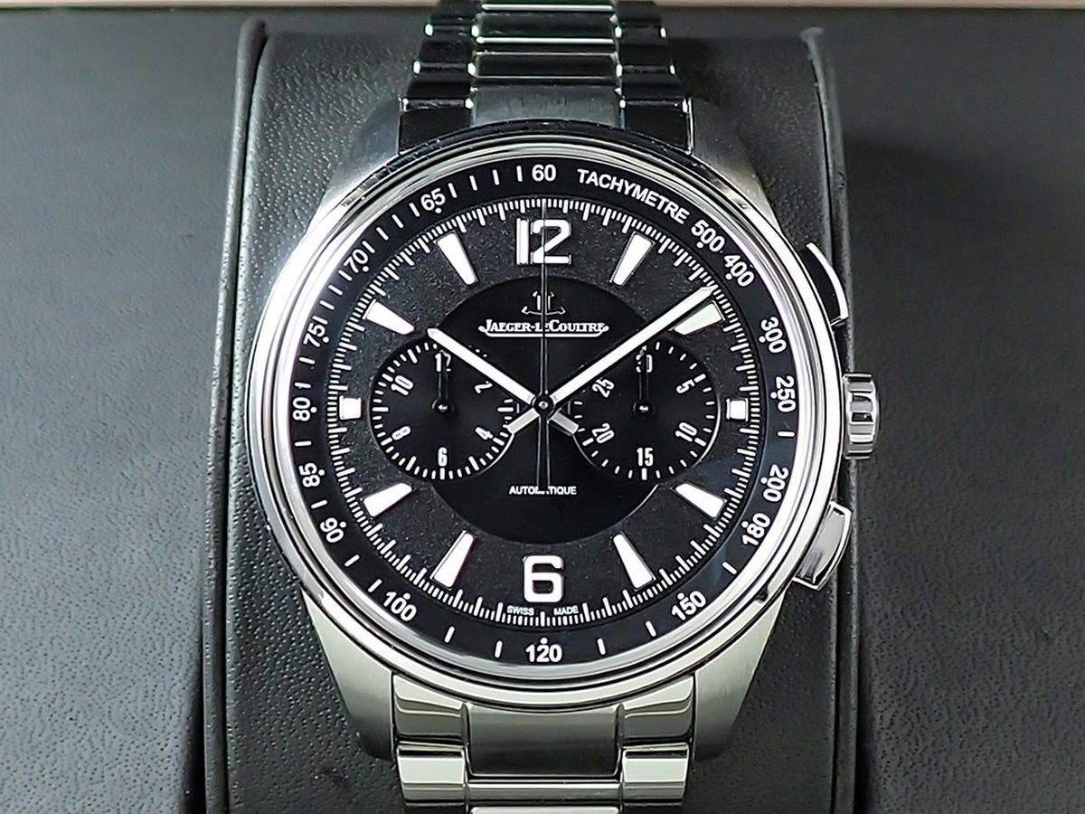 ジャガールクルト ポラリス クロノグラフ Ref.Q9028470 SS ブラック文字盤 中古 0W87RRCF