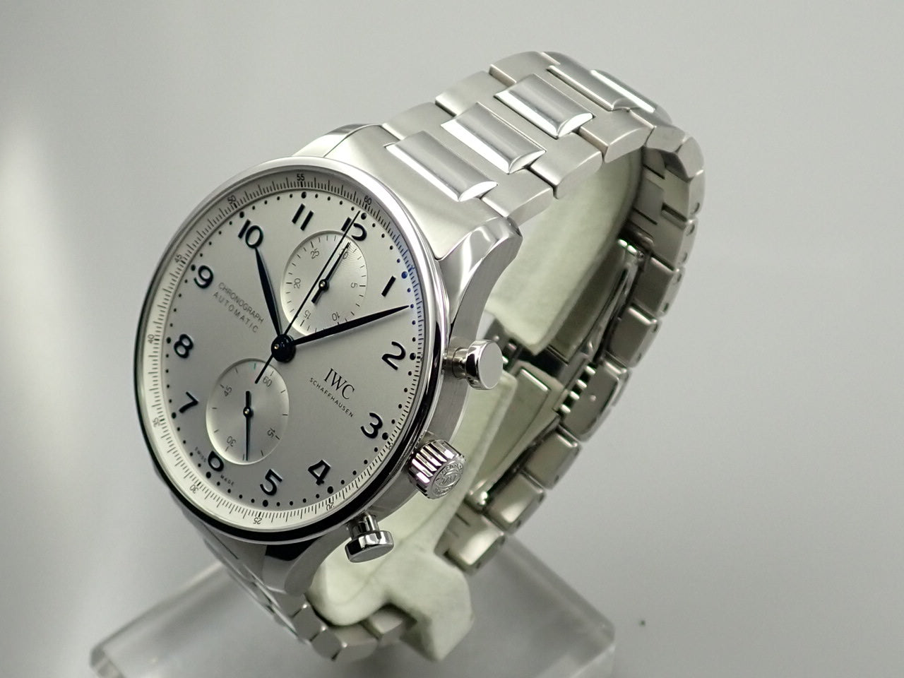 IWC Portuguese Chronograph Silver Dial &lt;Warranty Box and Others&gt;