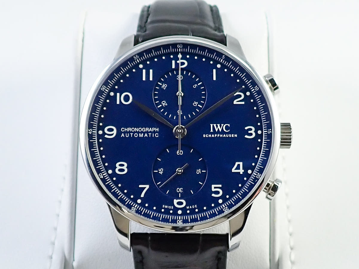 IWC ポルトギーゼ クロノグラフ Ref.IW371601 ブルー文字盤 中古 3TF9TVTF