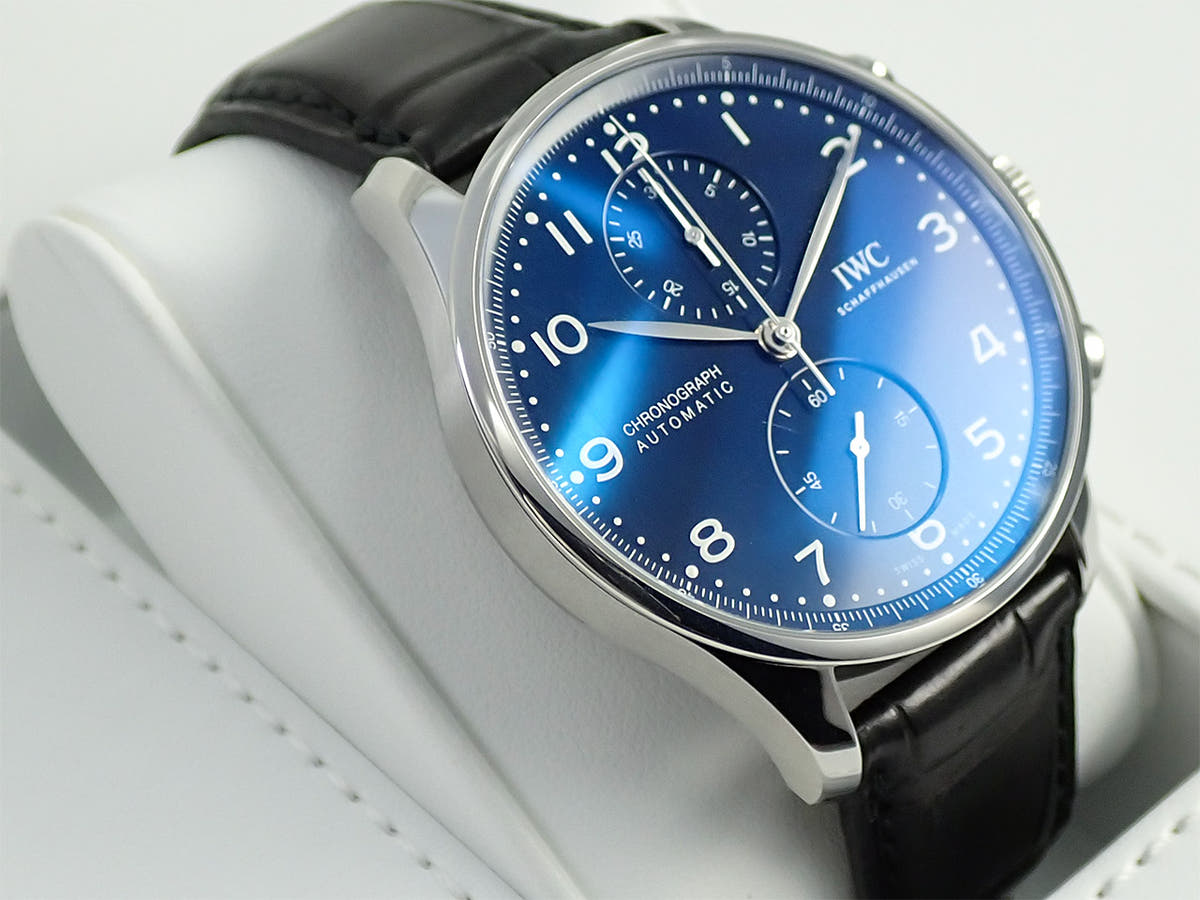 IWC ポルトギーゼ クロノグラフ Ref.IW371601 ブルー文字盤 中古 3TF9TVTF