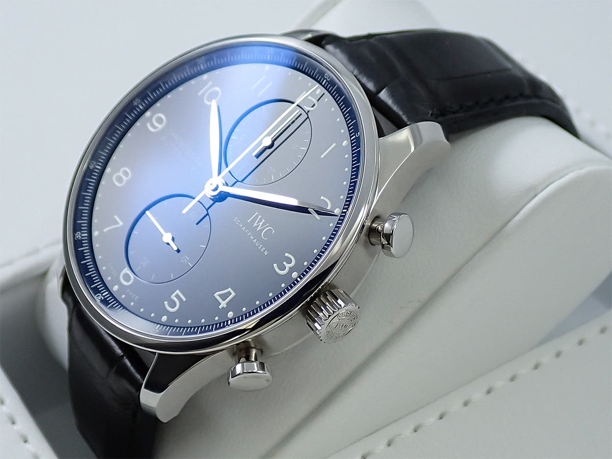 IWC ポルトギーゼ クロノグラフ Ref.IW371601 ブルー文字盤 中古 3TF9TVTF
