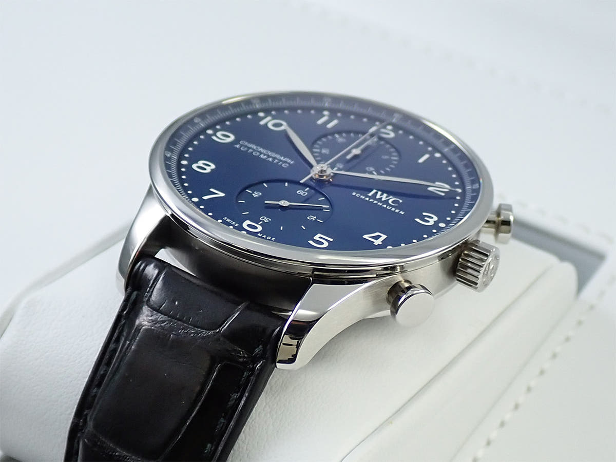 IWC ポルトギーゼ クロノグラフ Ref.IW371601 ブルー文字盤 中古 3TF9TVTF