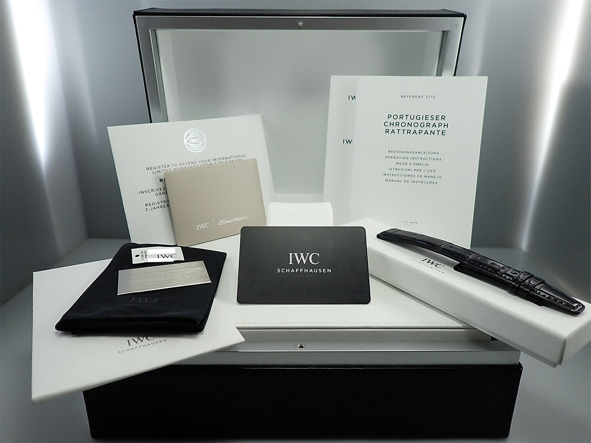 IWC ポルトギーゼ クロノグラフ ラトラパンテ ブティック ミラノ Ref.IW371222 ブルー文字盤 中古 8XA3JFYS