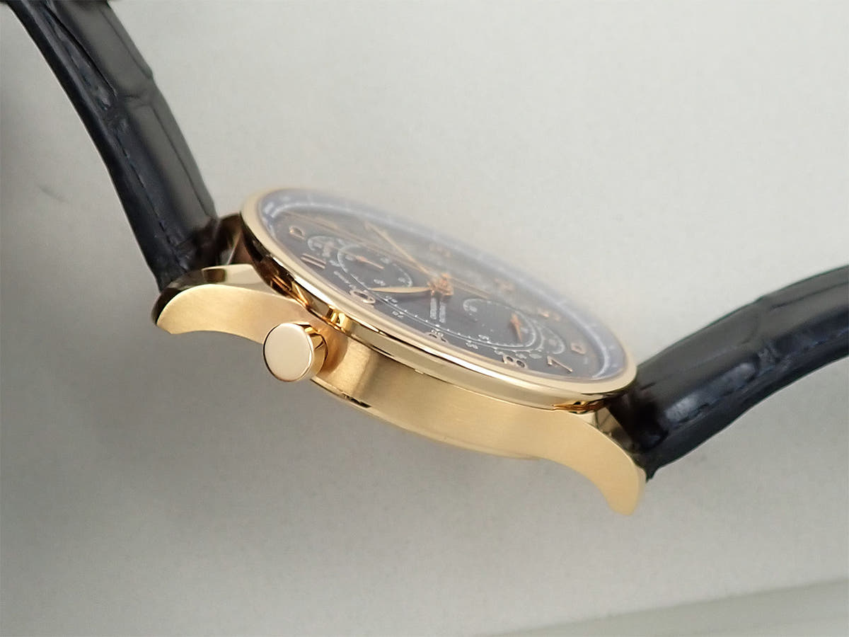 IWC  ポルトギーゼ クロノグラフ ラトラパンテ ブティック ミラノ Ref.IW371215 ブルー文字盤 中古 HA8F2ZRH
