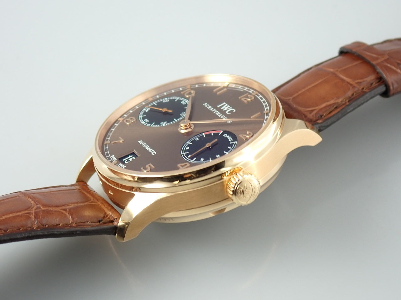 IWC Portuguese Automatic Ref.IW500124 18K RED GOLD Brown Dial