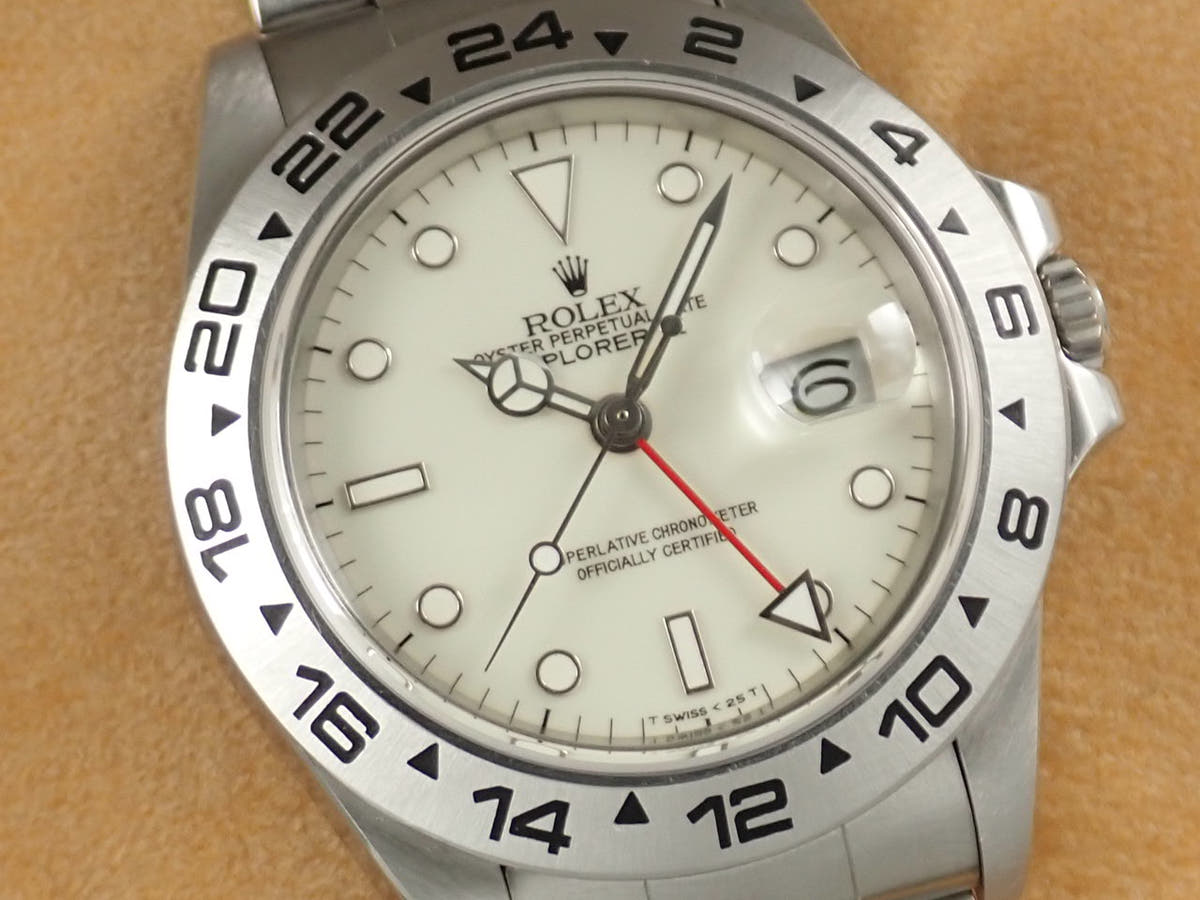 ロレックス エクスプローラーII Ref.16550 アイボリー文字盤 中古 9FZ8UTMY