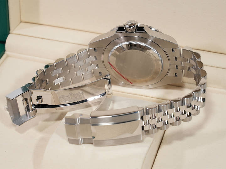 Rolex GMT-Master II Ref.126710GRNR Stainless Steel Black Dial Jubilee Bracelet Unused pq224sew