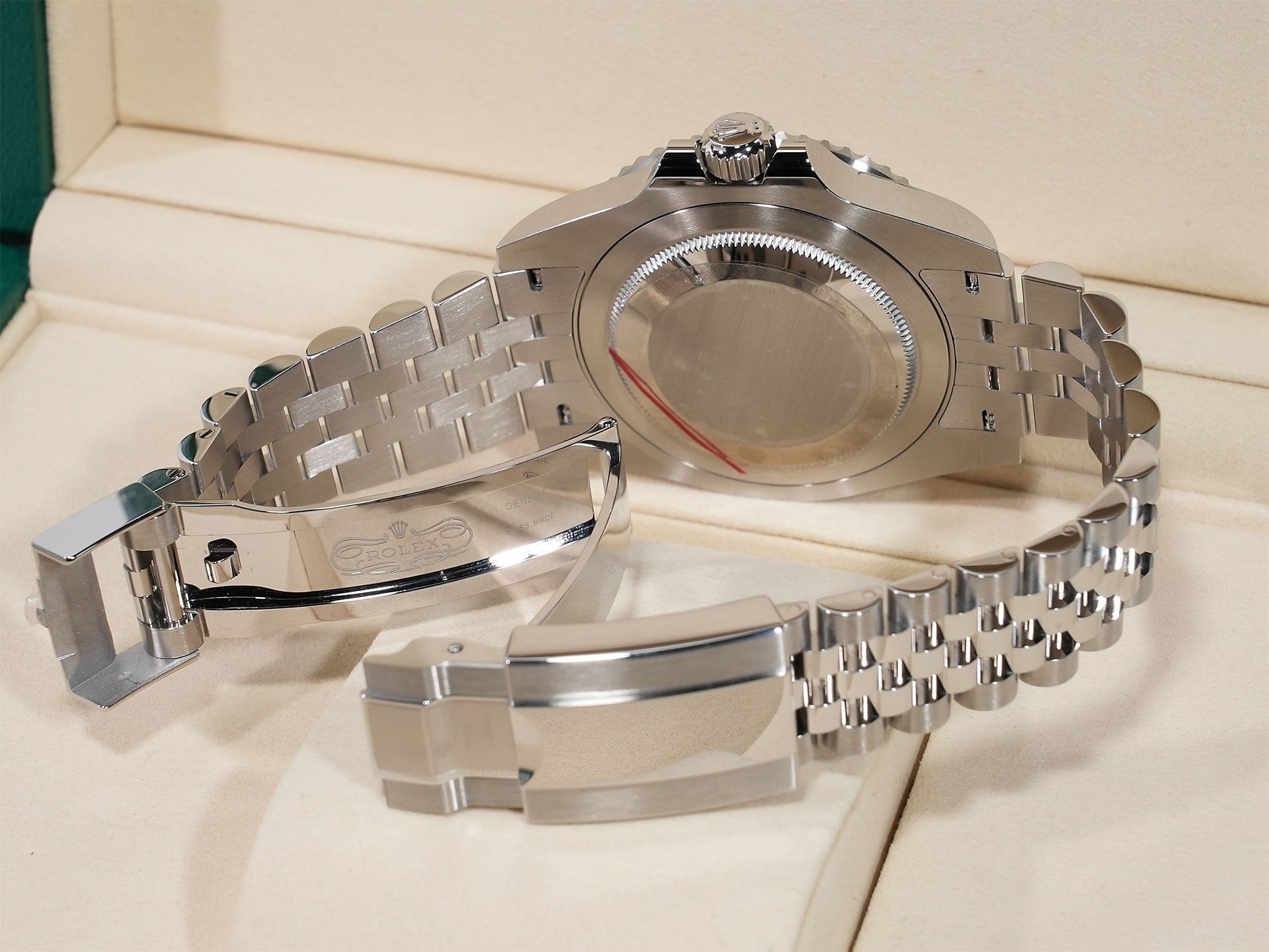 Rolex GMT-Master II Ref.126710GRNR Stainless Steel Black Dial Jubilee Bracelet Unused pq224sew