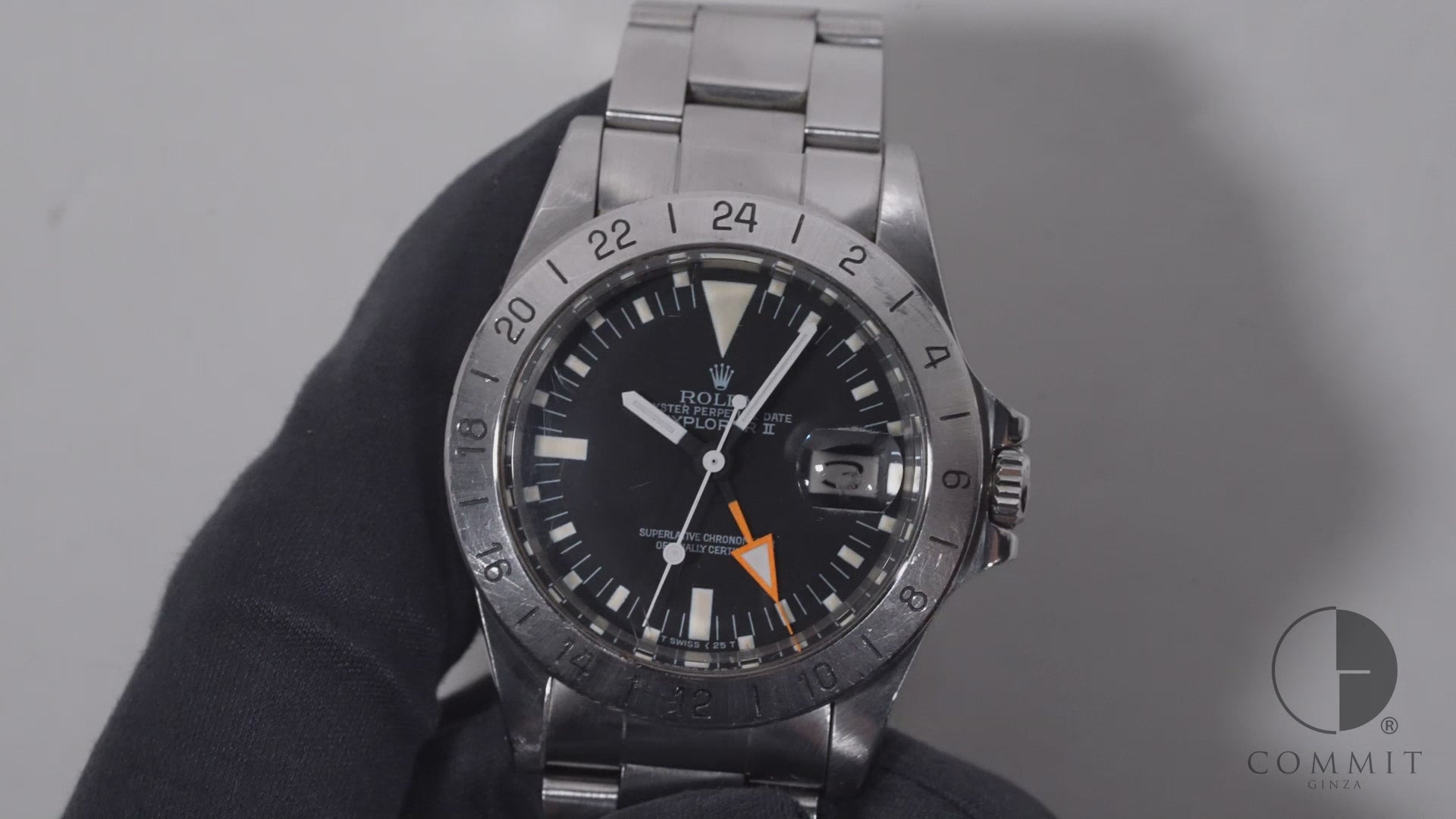 ロレックス エクスプローラーII Ref.1655 SS ブラック文字盤 中古 cnwjiemw