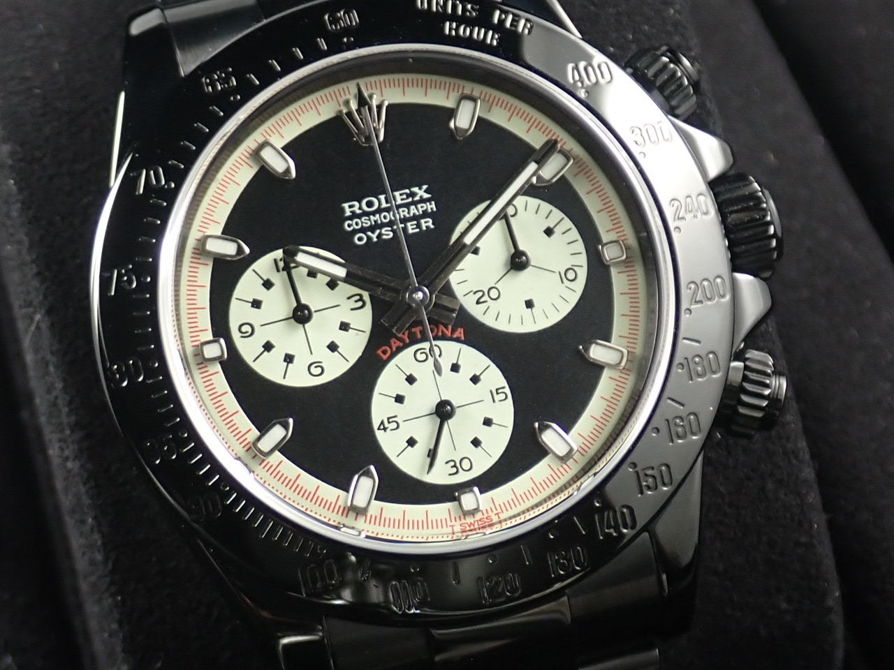 Pro Hunter Daytona Black x White Dial &lt;Warranty, Box, etc.&gt;