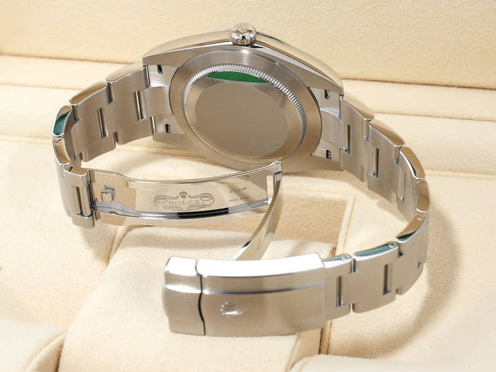 ロレックス オイスターパーペチュアル41 Ref.124300 ステンレススチール ターコイズ文字盤 未使用 qn98jik7