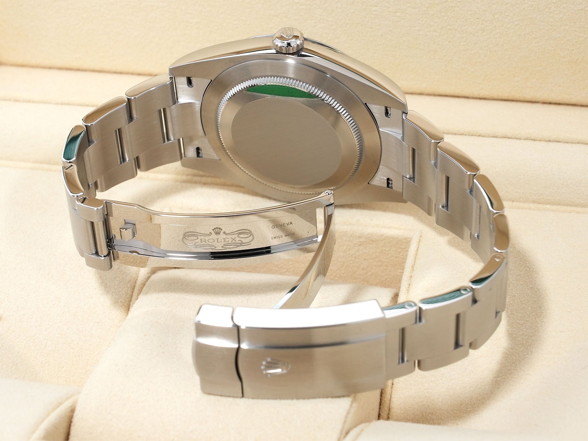 ロレックス オイスターパーペチュアル41 Ref.124300 ステンレススチール ターコイズ文字盤 未使用 qn98jik7
