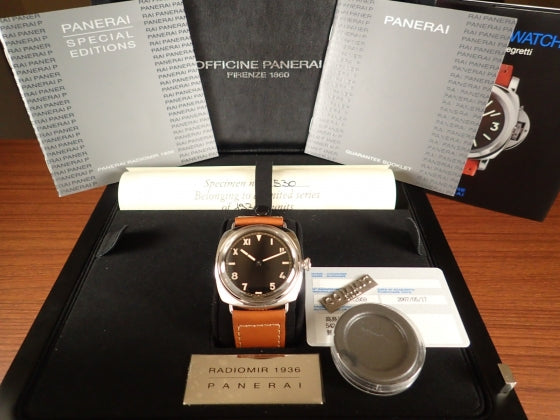 パネライ ラジオミール 1936 ユニークダイヤル 47mm  PAM00249 I番2006年スペシャルエディションモデル 世界限定1936本