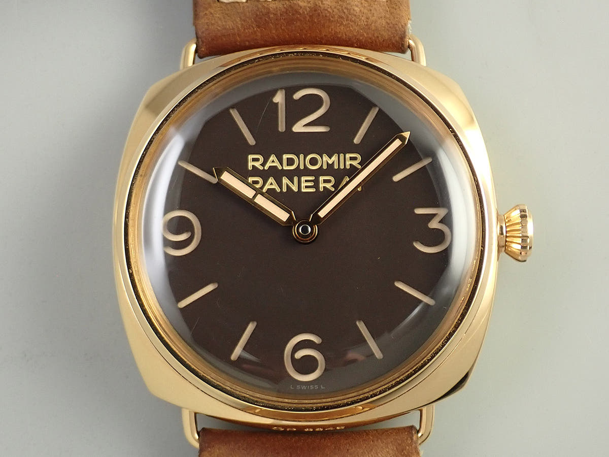 パネライ ラジオミール 3デイズ オロ･ロッサ Ref.PAM00379 ブラウン文字盤 中古 54S6P6U5