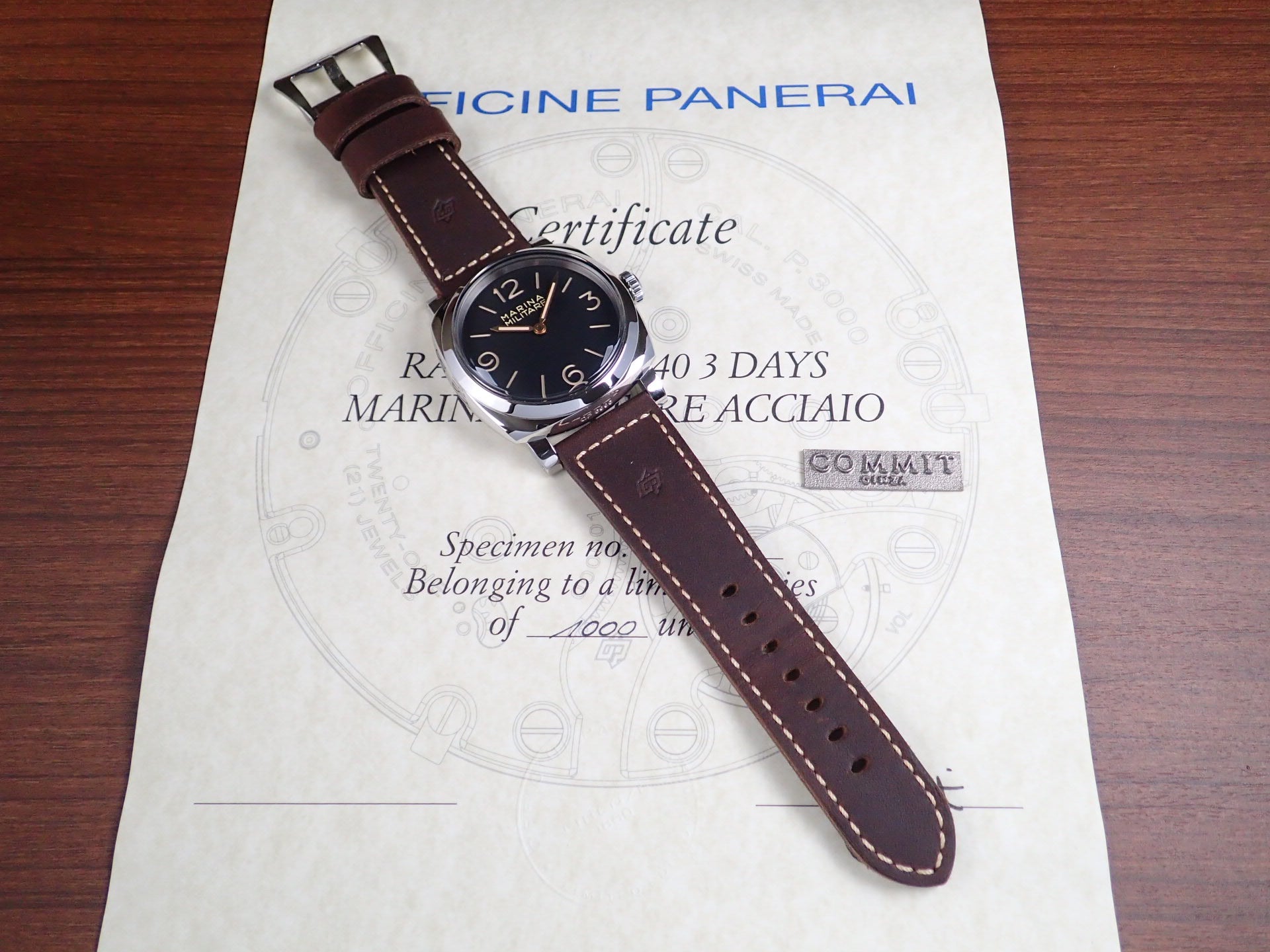 Panerai Radiomir 1940 3 Days Marina Militaire Acciaio Ref.PAM00587