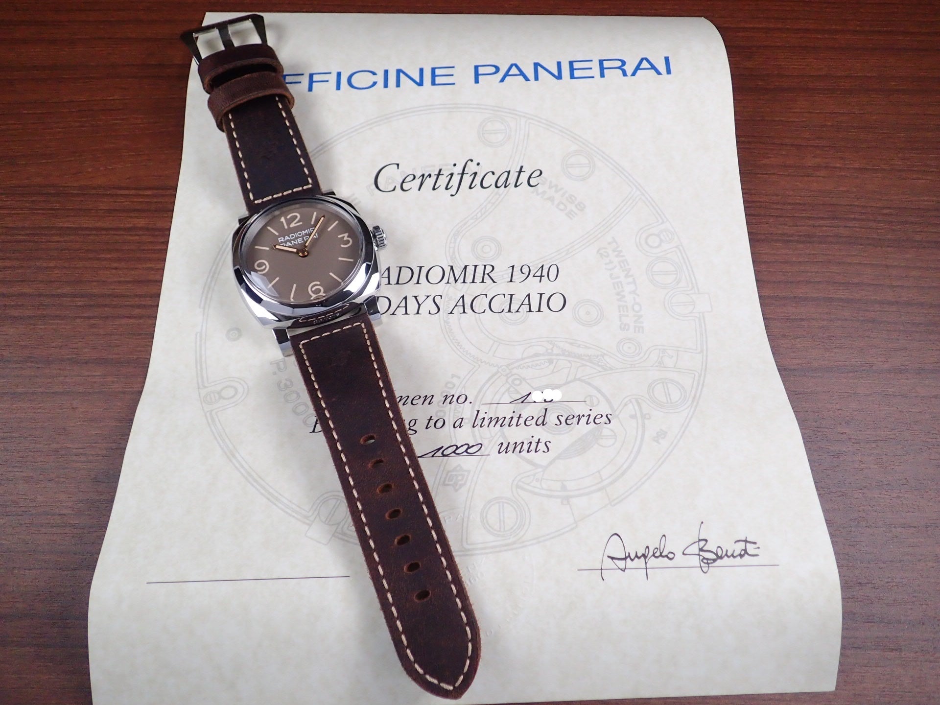 Radiomir 1940 3 Days Acciaio 47mm Special Edition Ref.PAM00662