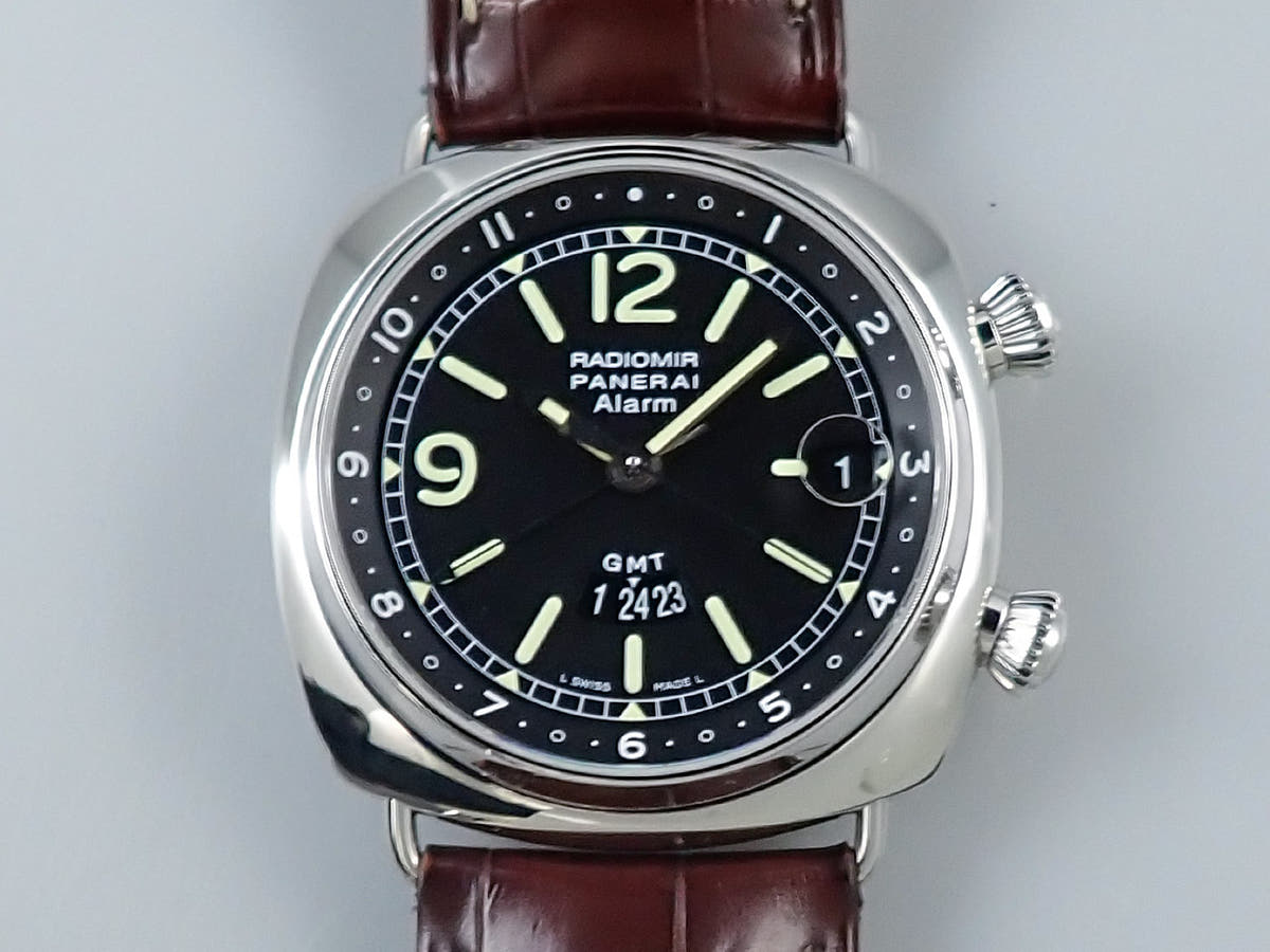 パネライ ラジオミール GMTアラーム Ref.PAM00098 ブラック文字盤 美品 Y32K1U32