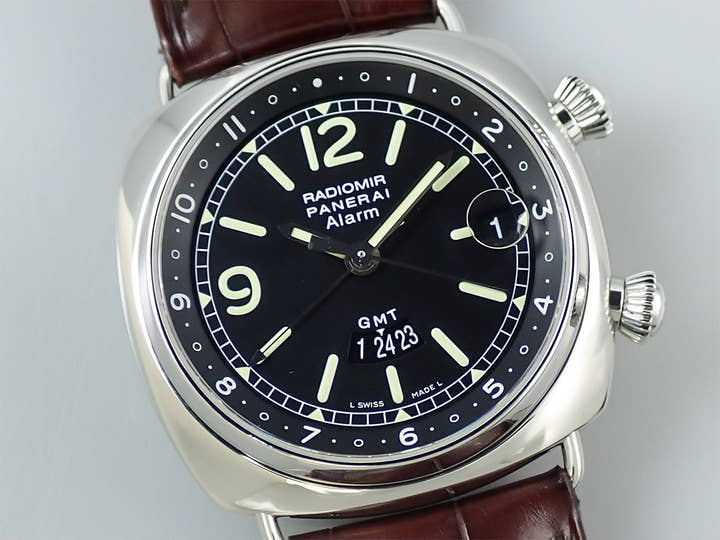 パネライ ラジオミール GMTアラーム Ref.PAM00098 ブラック文字盤 美品 Y32K1U32