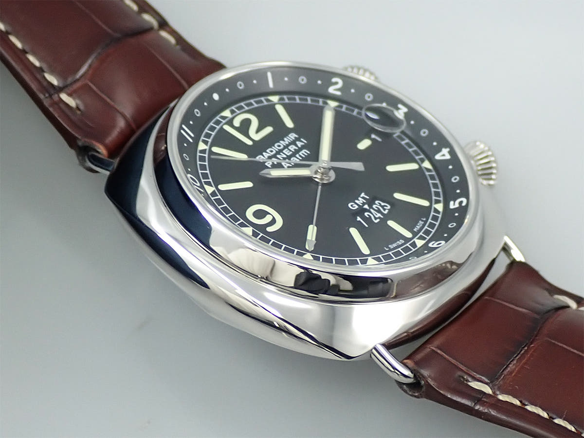 パネライ ラジオミール GMTアラーム Ref.PAM00098 ブラック文字盤 美品 Y32K1U32