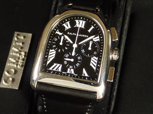ラルフローレン スティラップ Ref.RLR0030700 ブラック文字盤 中古 ralphlauren