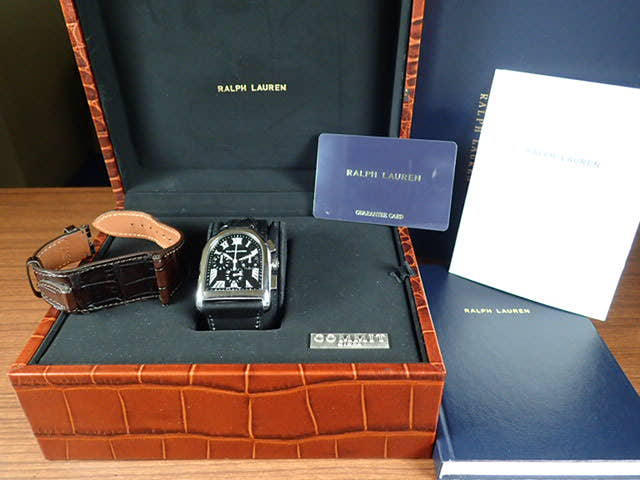 ラルフローレン スティラップ Ref.RLR0030700 ブラック文字盤 中古 ralphlauren
