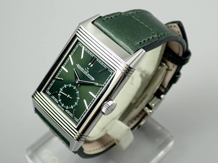 ジャガールクルト レベルソ Ref.Q3978430 グリーン文字盤 極美品 reverso-17