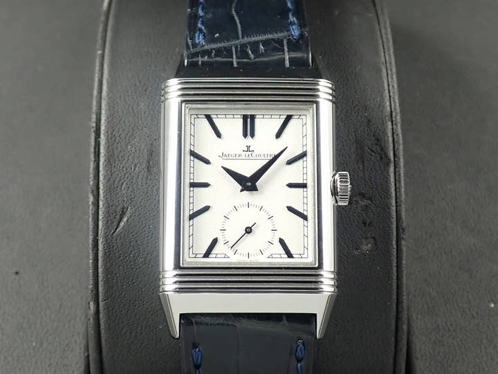 ジャガールクルト レベルソ トリビュート デュオ Ref.Q3908420 シルバー×ブルー文字盤 中古 KA9C2Z81