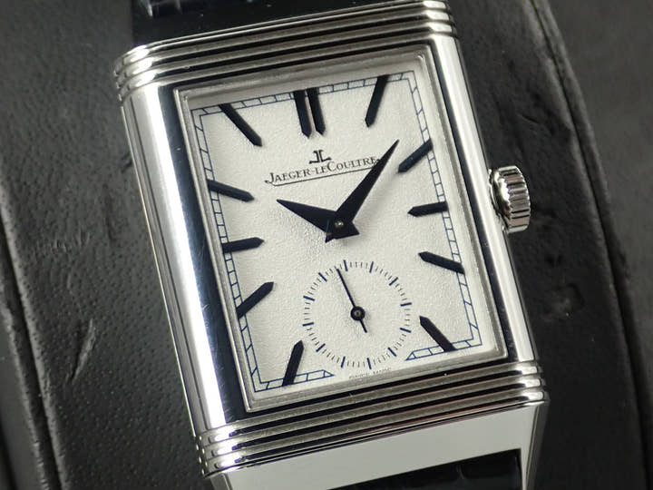 ジャガールクルト レベルソ トリビュート デュオ Ref.Q3908420 シルバー×ブルー文字盤 中古 KA9C2Z81