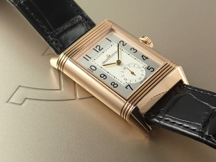 Jaeger-LeCoultre Reverso Classic Large Duo Small Second Ref.Q3842520 Silver Gray Dial Good Condition 9ZP92H86
