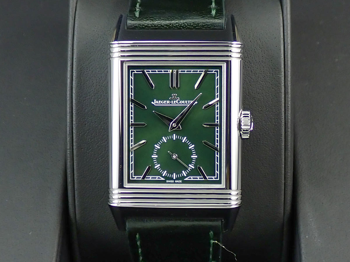 ジャガールクルト レベルソ トリビュート スモールセコンド Ref.Q3978430 グリーン文字盤 中古 6SHK76VX