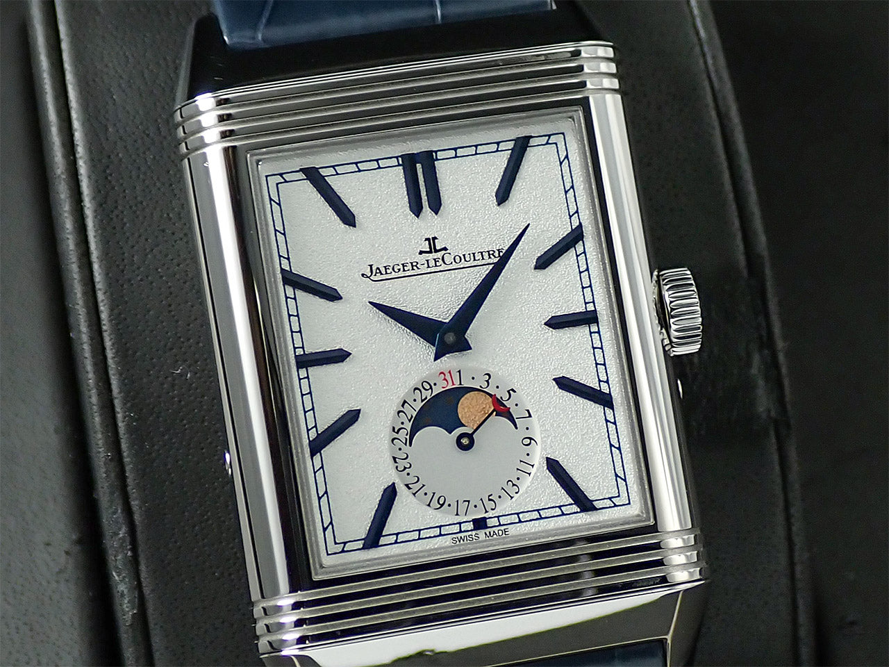 Jaeger-LeCoultre Reverso Tribute Moon Ref.Q3958420 SS Silver Dial