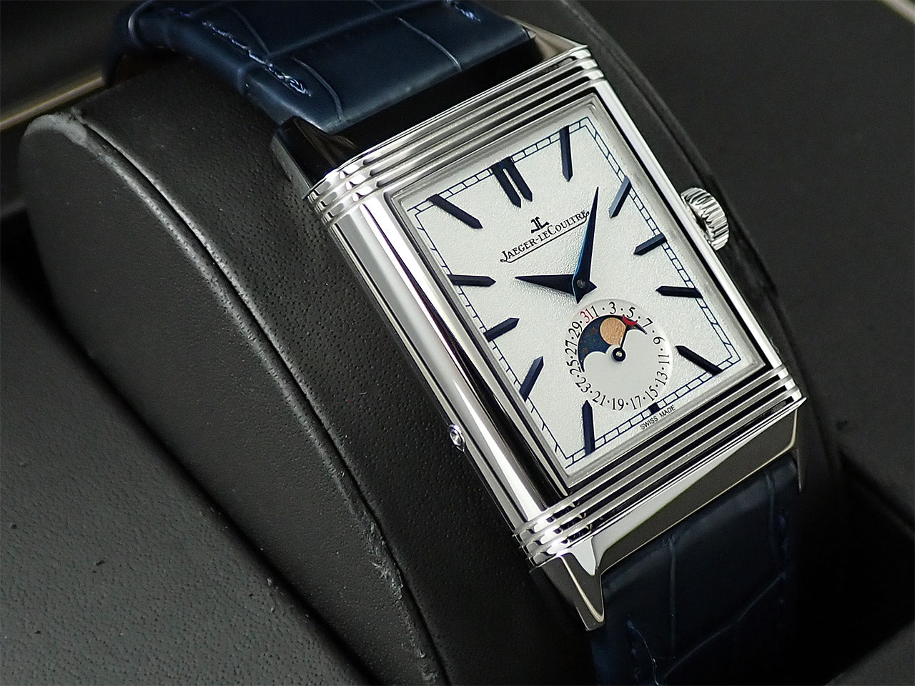 Jaeger-LeCoultre Reverso Tribute Moon Ref.Q3958420 SS Silver Dial