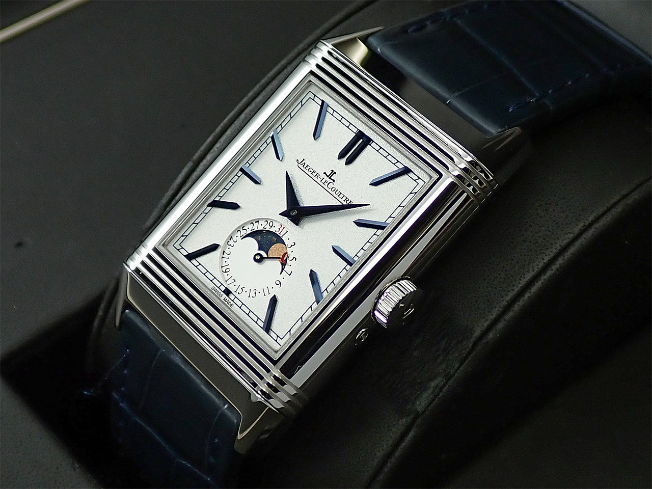 Jaeger-LeCoultre Reverso Tribute Moon Ref.Q3958420 SS Silver Dial