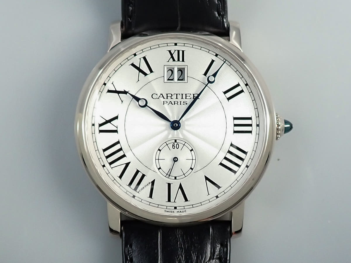 カルティエ ロトンド ラージデイト CPCP Ref.W1550751 シルバー文字盤 美品 2U690PJJ