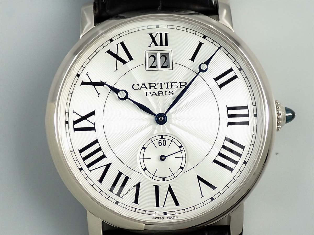 カルティエ ロトンド ラージデイト CPCP Ref.W1550751 シルバー文字盤 美品 2U690PJJ