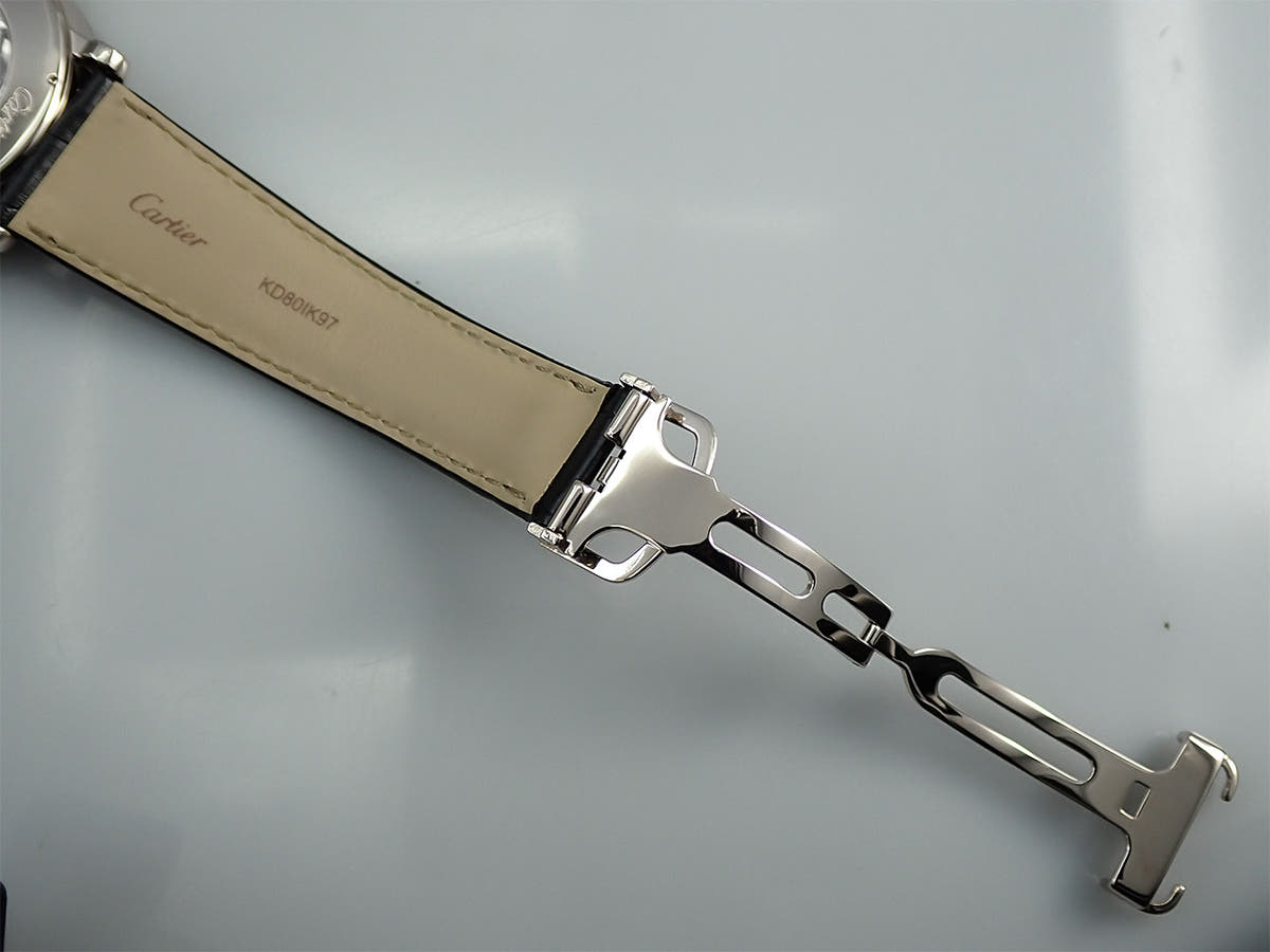 カルティエ ロトンド ラージデイト CPCP Ref.W1550751 シルバー文字盤 美品 2U690PJJ