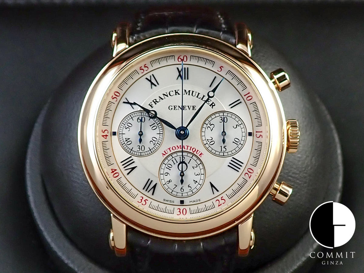 フランクミュラー ラウンド クロノグラフ オートマティック Ref.7002CC シルバー文字盤 中古 USP8UUYP