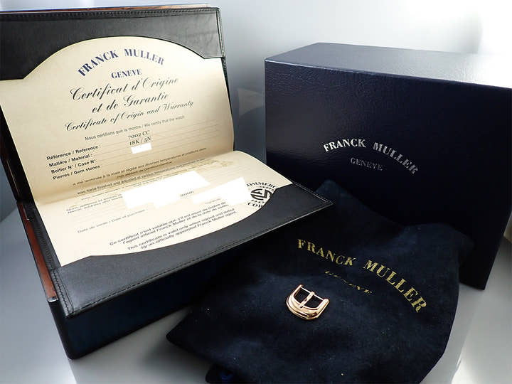 フランクミュラー ラウンド クロノグラフ オートマティック Ref.7002CC シルバー文字盤 中古 USP8UUYP