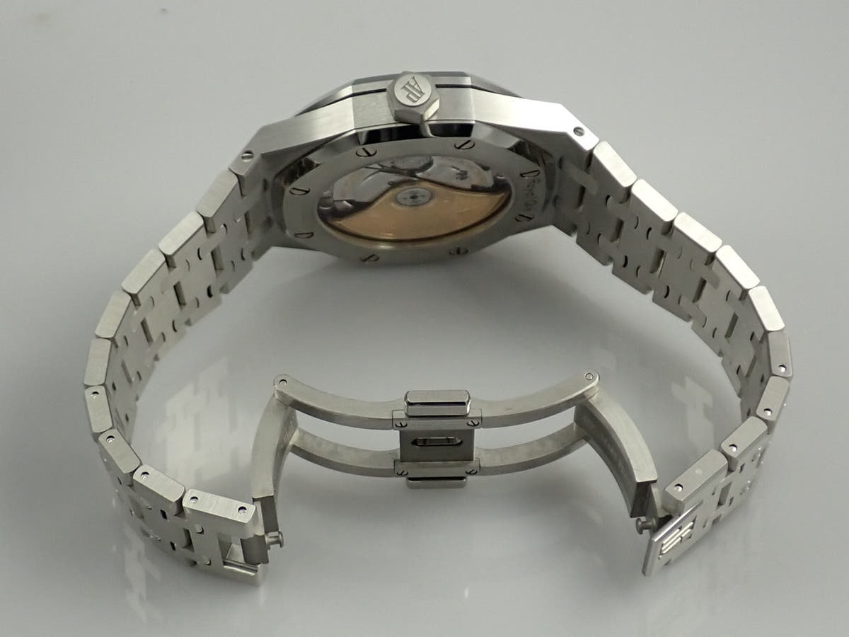 オーデマピゲ ロイヤルオーク Ref.15450ST.OO.1256ST.01 シルバー文字盤 極美品 7T1KW8F9