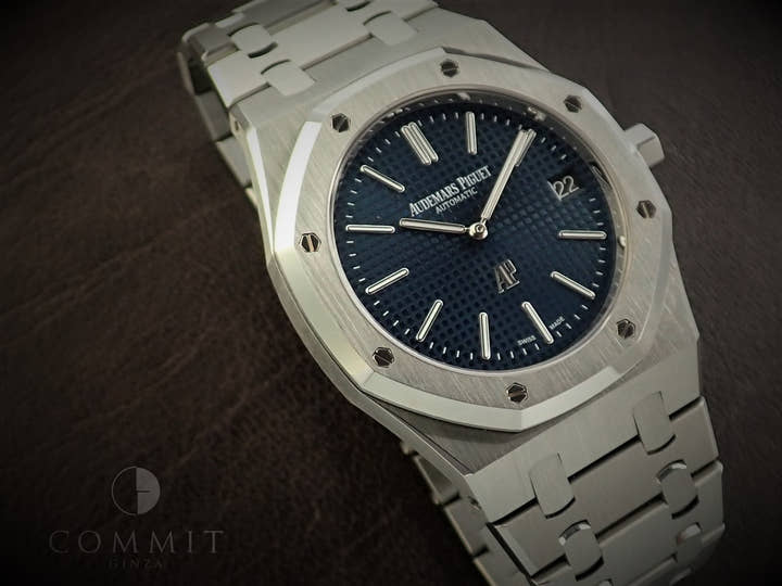 Audemars Piguet Royal Oak Extra-Thin Ref. 15202ST.OO.1240ST.01.A Stainless Steel Blue Dial